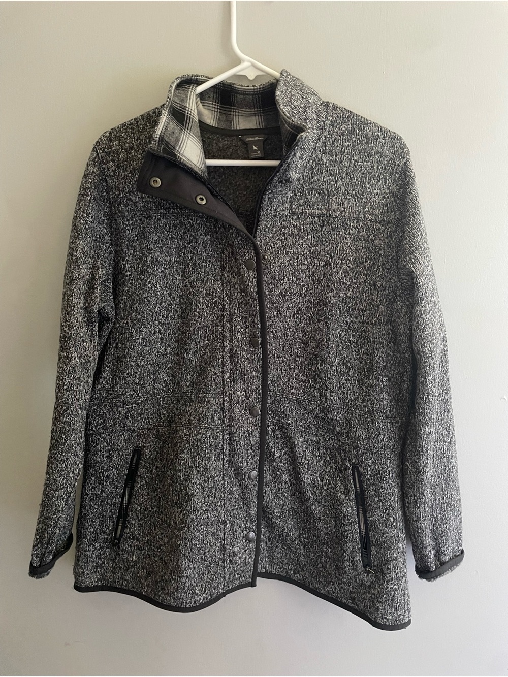 Eddie Bauer Women’s‎ XL Gray Sweater Fleece Jacket